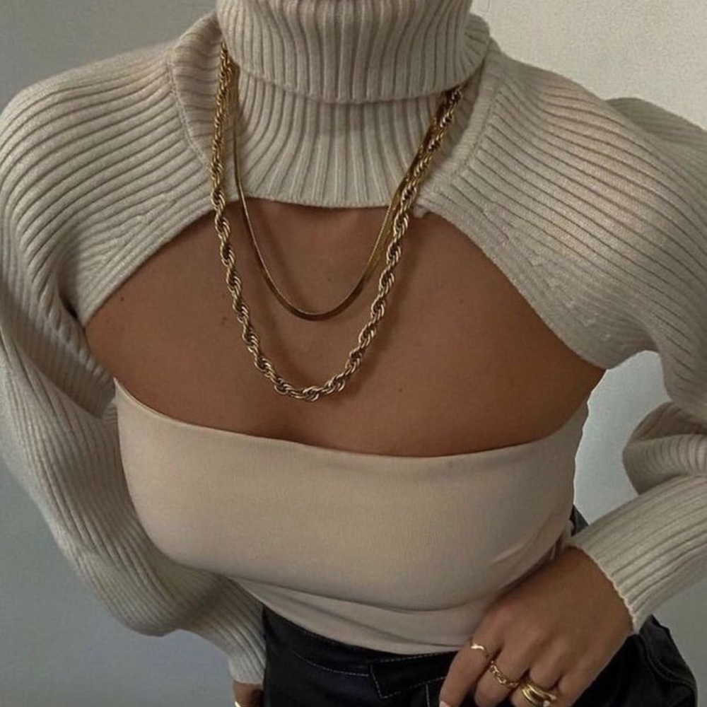 Extreme crop sweater